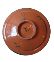 Moroccan Pottery Plate, Hand-Painted Blue Pattern, 26.7 cm - Image 4