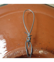 Moroccan Pottery Plate, Hand-Painted Blue Pattern, 26.7 cm - Image 5