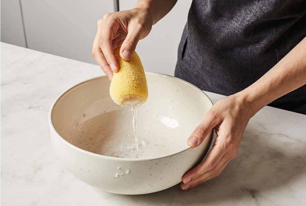 realistic_kitchen_scene_person_gently_cleaning_handmade_ceramic_bowl_with_soft_sponge_and_mild_soap_rroz3cvrd8mz4q3tyyfj_2