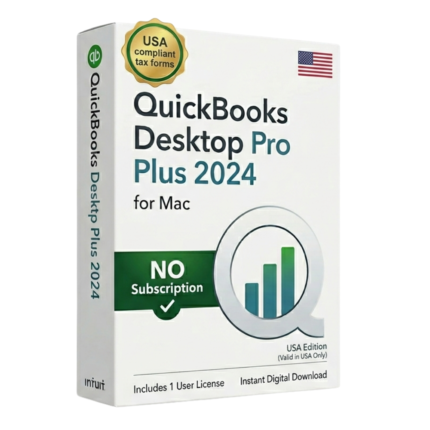 QuickBooks Desktop 2024 for Mac | 1-User Lifetime License | No Subscription | Official Software Instant Download