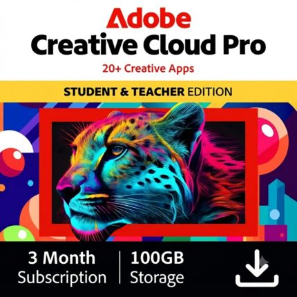 Adobe Creative Cloud Pro – Student & Teacher Edition 3-Month